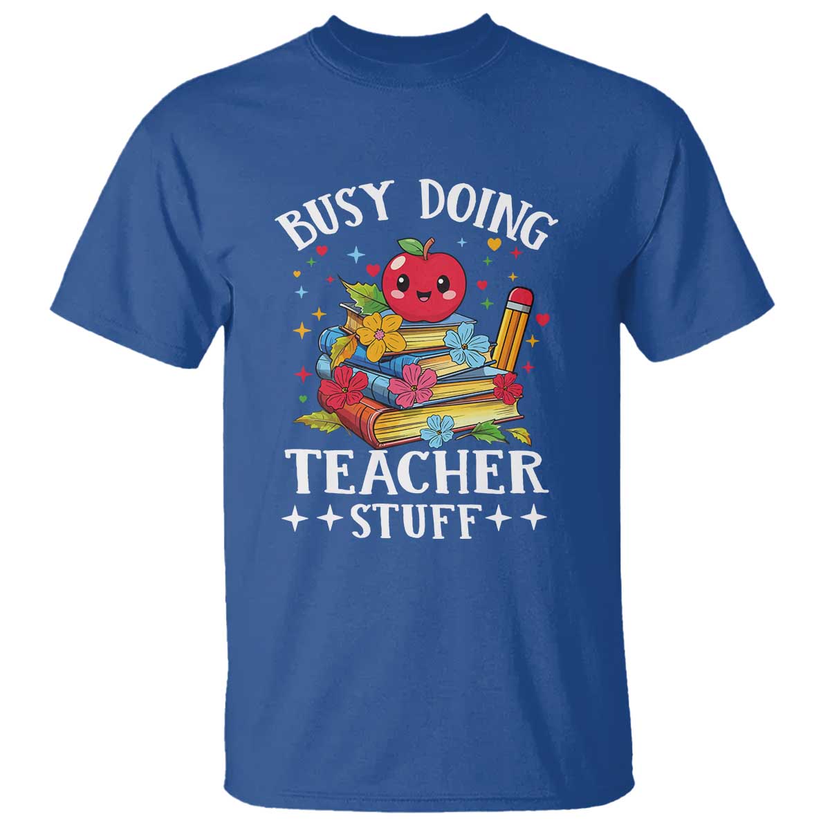 Funny Busy Doing Teacher Stuff Retro T Shirt - Wonder Print Shop
