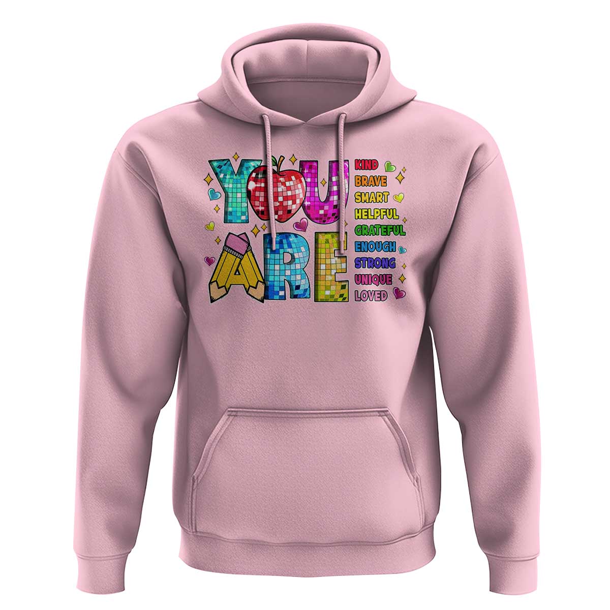 Teacher Hoodie You Are Kind Brave Smart - Wonder Print Shop