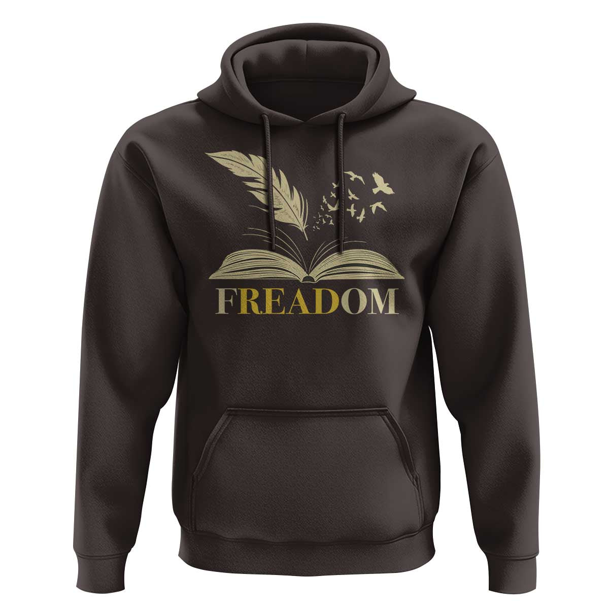 Book Lover Hoodie Reading Freadom Against Book Bans - Wonder Print Shop