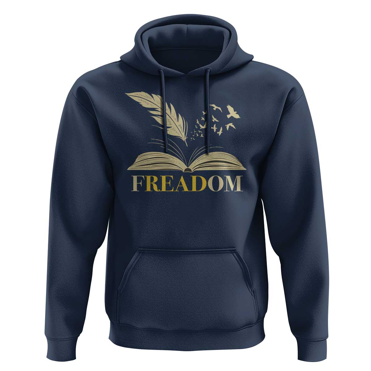 Book Lover Hoodie Reading Freadom Against Book Bans - Wonder Print Shop
