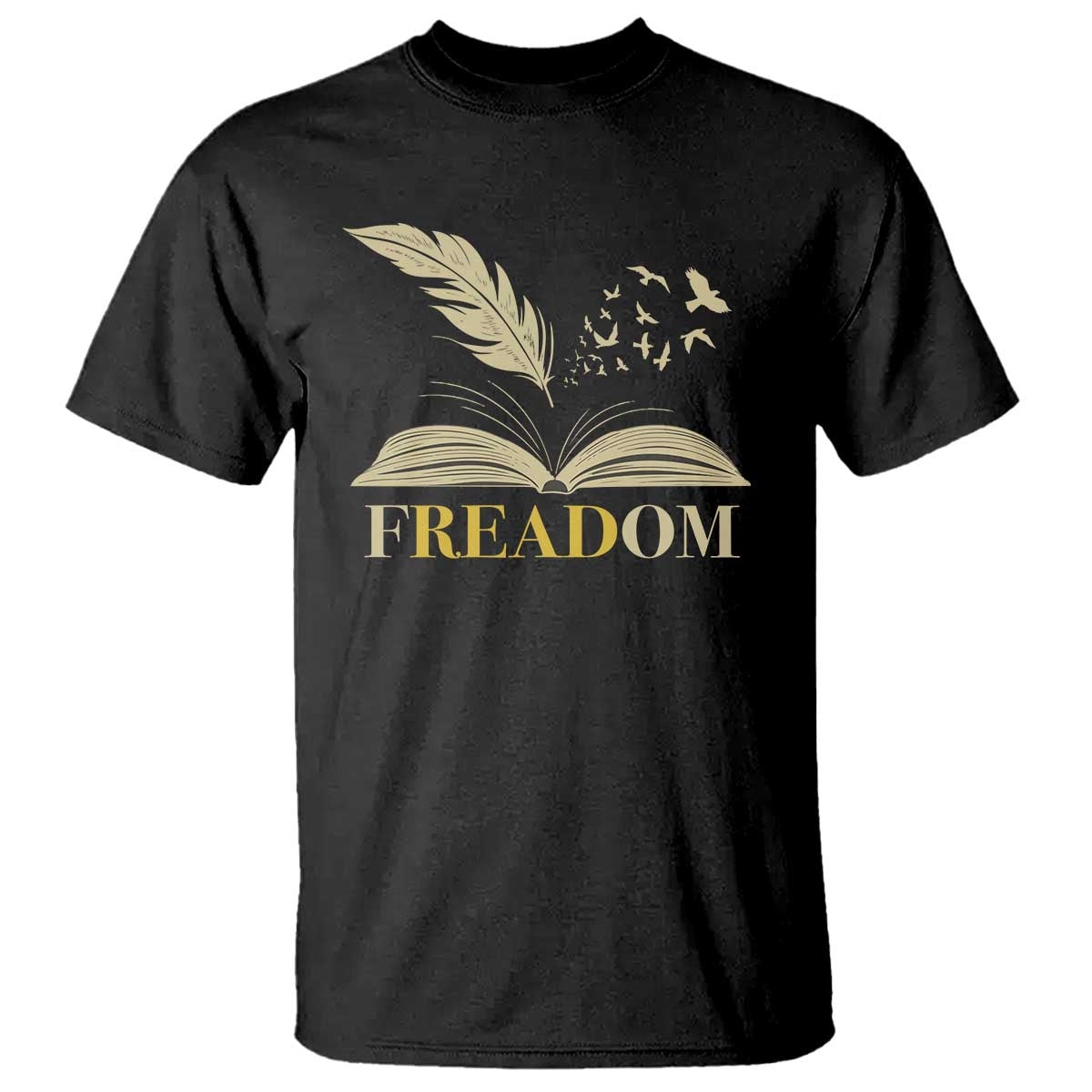 Book Lover T Shirt Reading Freadom Against Book Bans - Wonder Print Shop