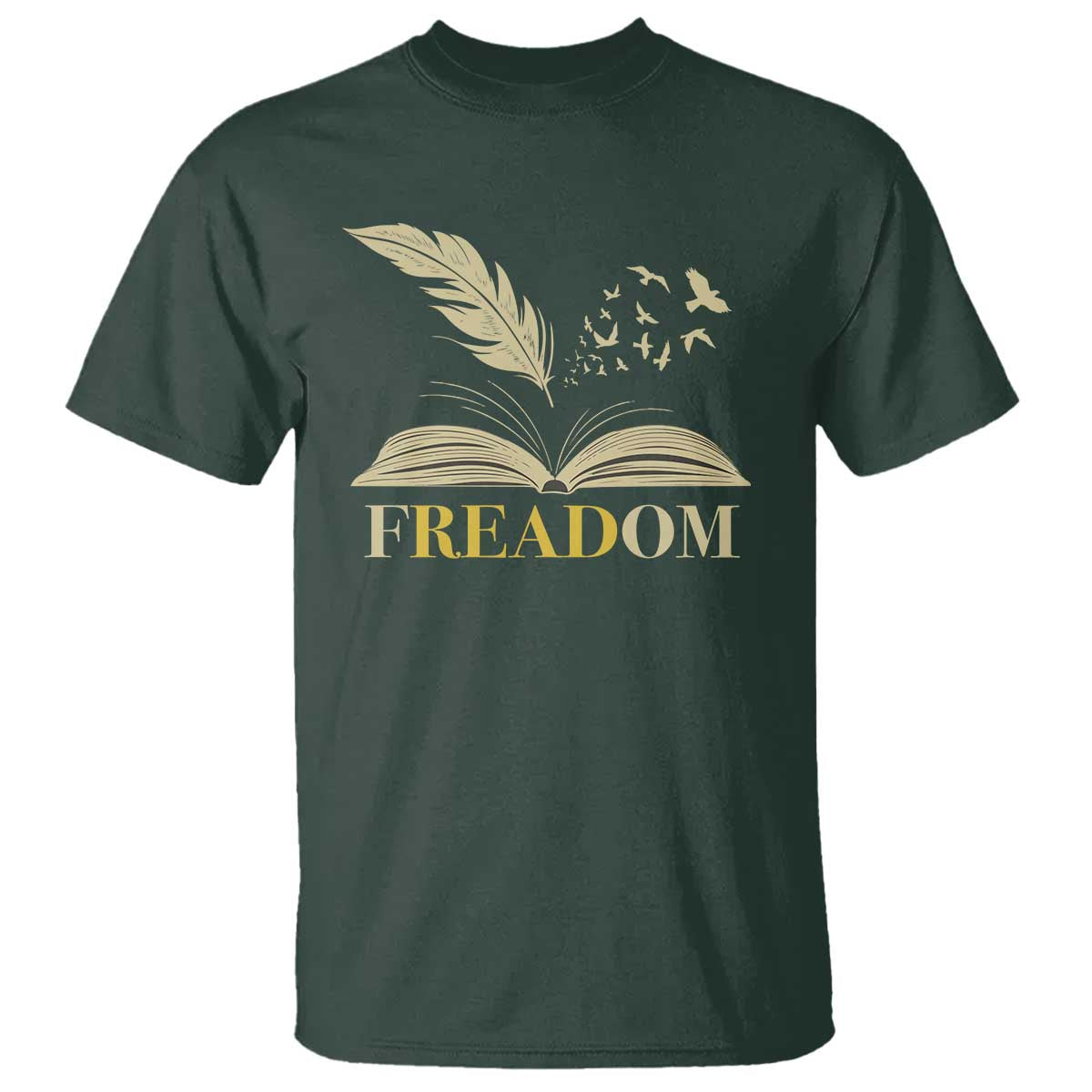 Book Lover T Shirt Reading Freadom Against Book Bans - Wonder Print Shop
