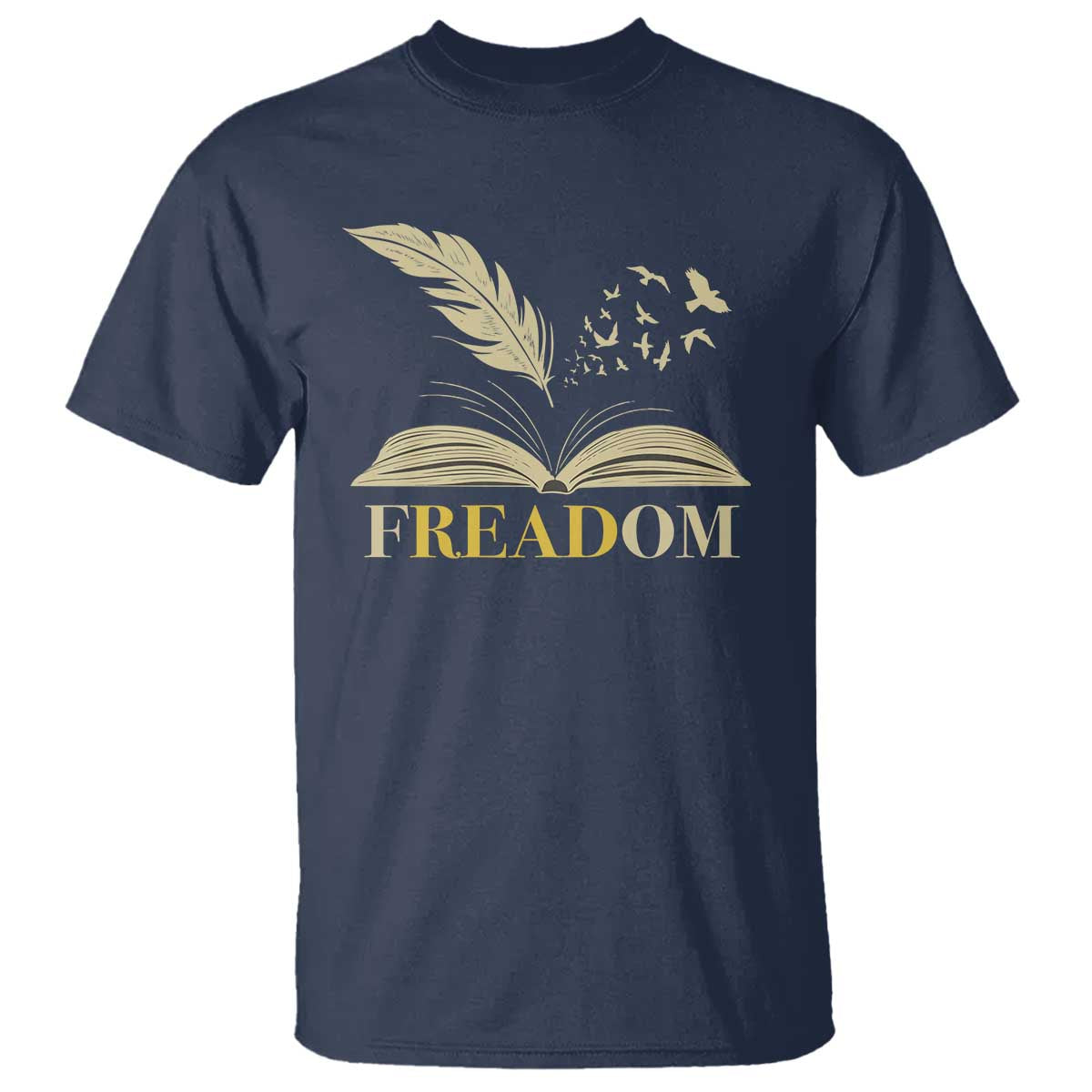 Book Lover T Shirt Reading Freadom Against Book Bans - Wonder Print Shop