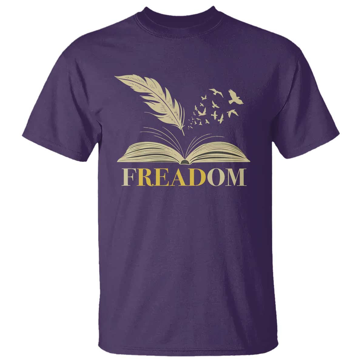 Book Lover T Shirt Reading Freadom Against Book Bans - Wonder Print Shop
