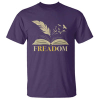 Book Lover T Shirt Reading Freadom Against Book Bans - Wonder Print Shop
