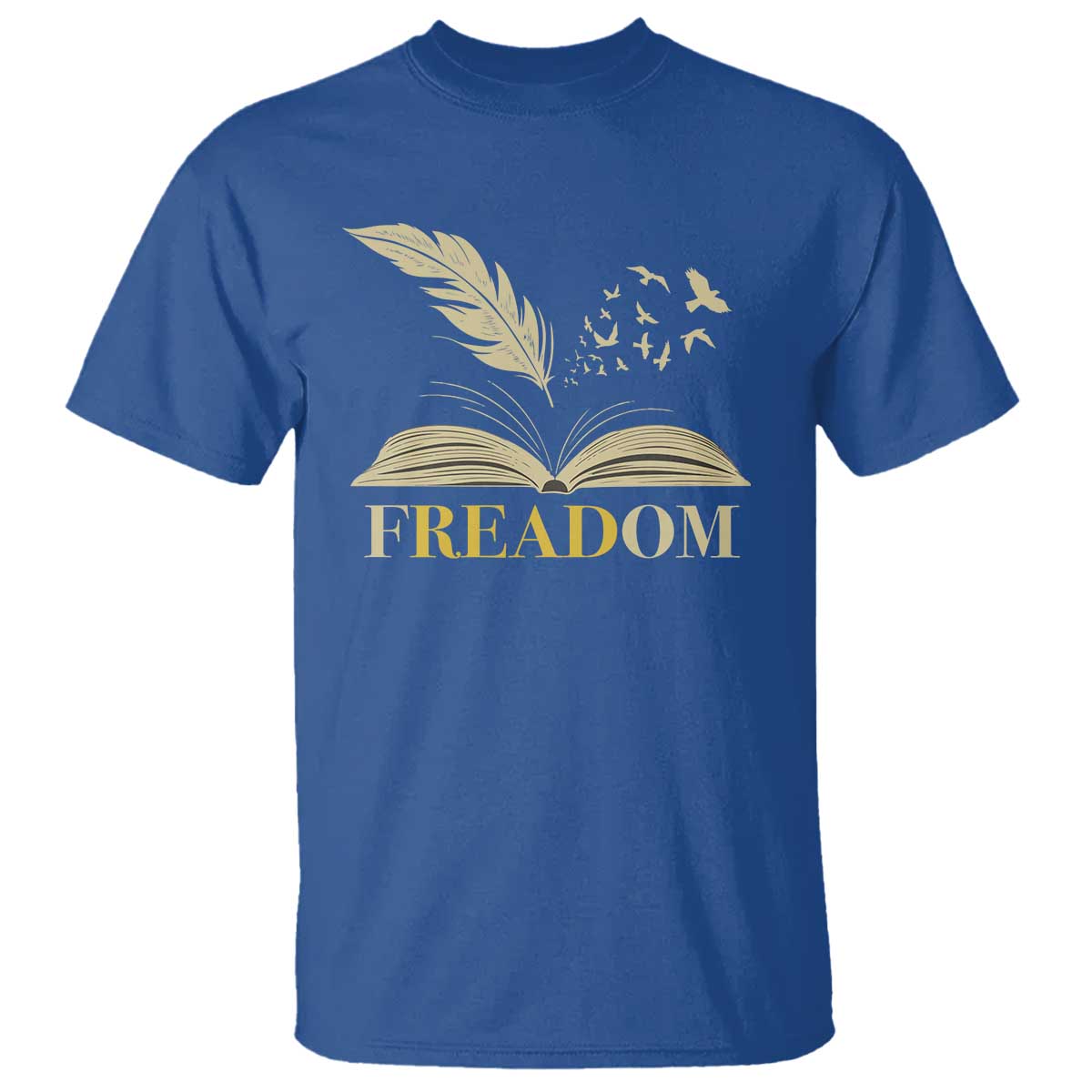Book Lover T Shirt Reading Freadom Against Book Bans - Wonder Print Shop