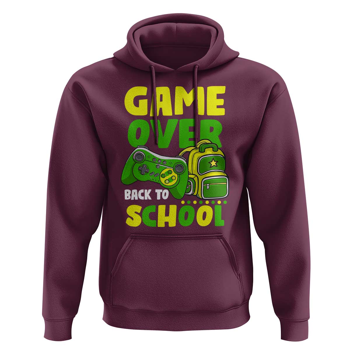 Funny Game Over Back To School Hoodie - Wonder Print Shop