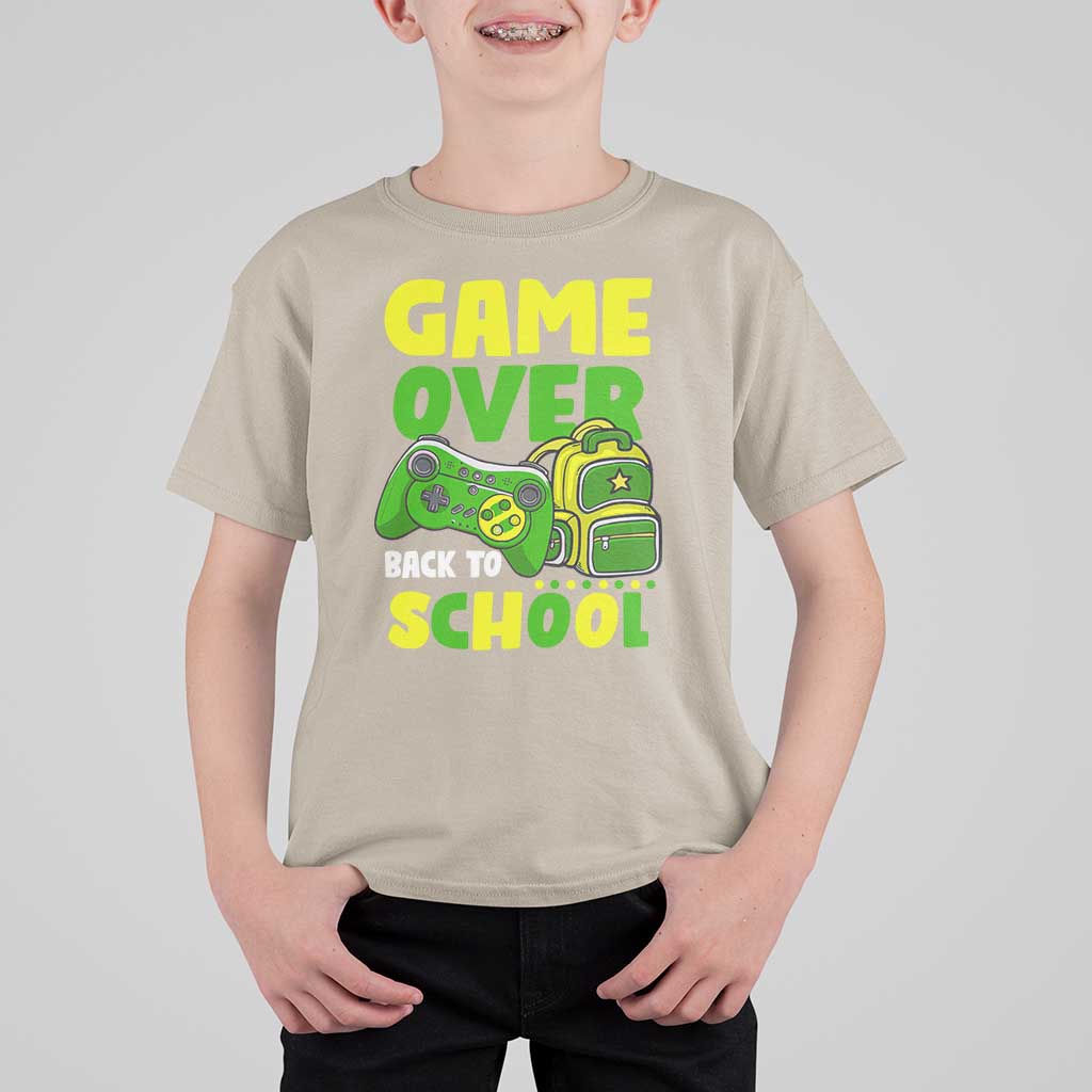 Funny Game Over Back To School T Shirt For Kid - Wonder Print Shop