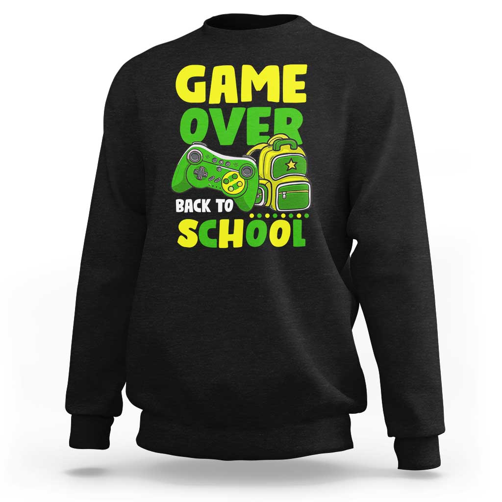 Funny Game Over Back To School Sweatshirt - Wonder Print Shop