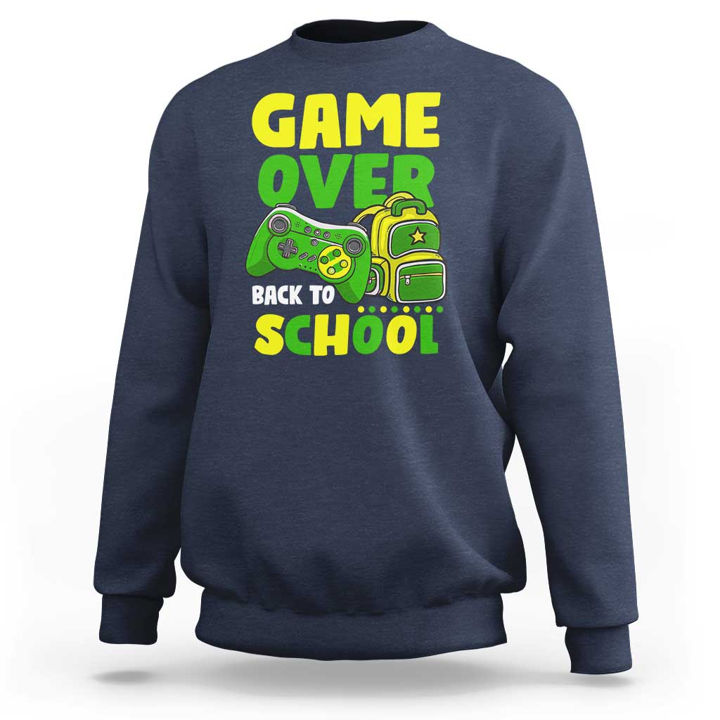 Funny Game Over Back To School Sweatshirt - Wonder Print Shop