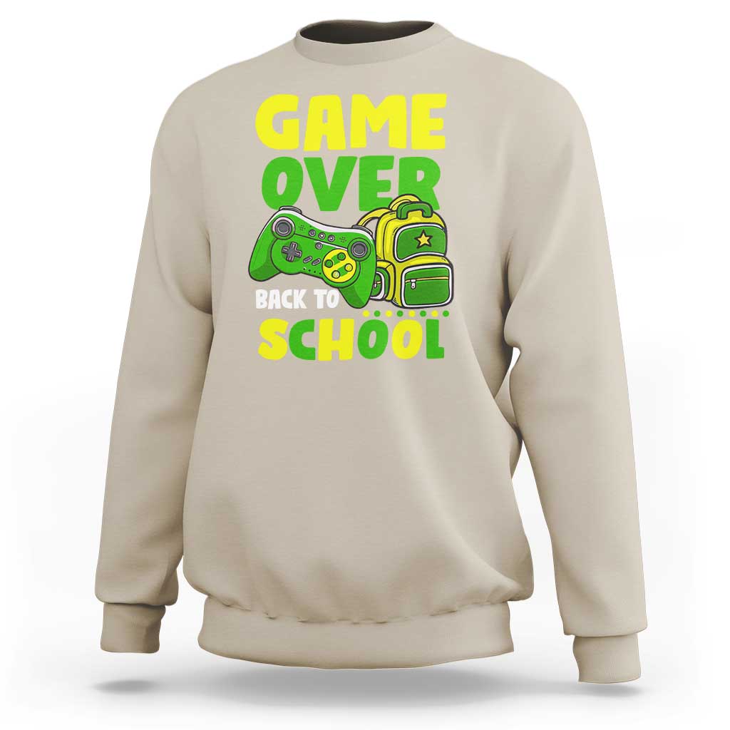 Funny Game Over Back To School Sweatshirt - Wonder Print Shop
