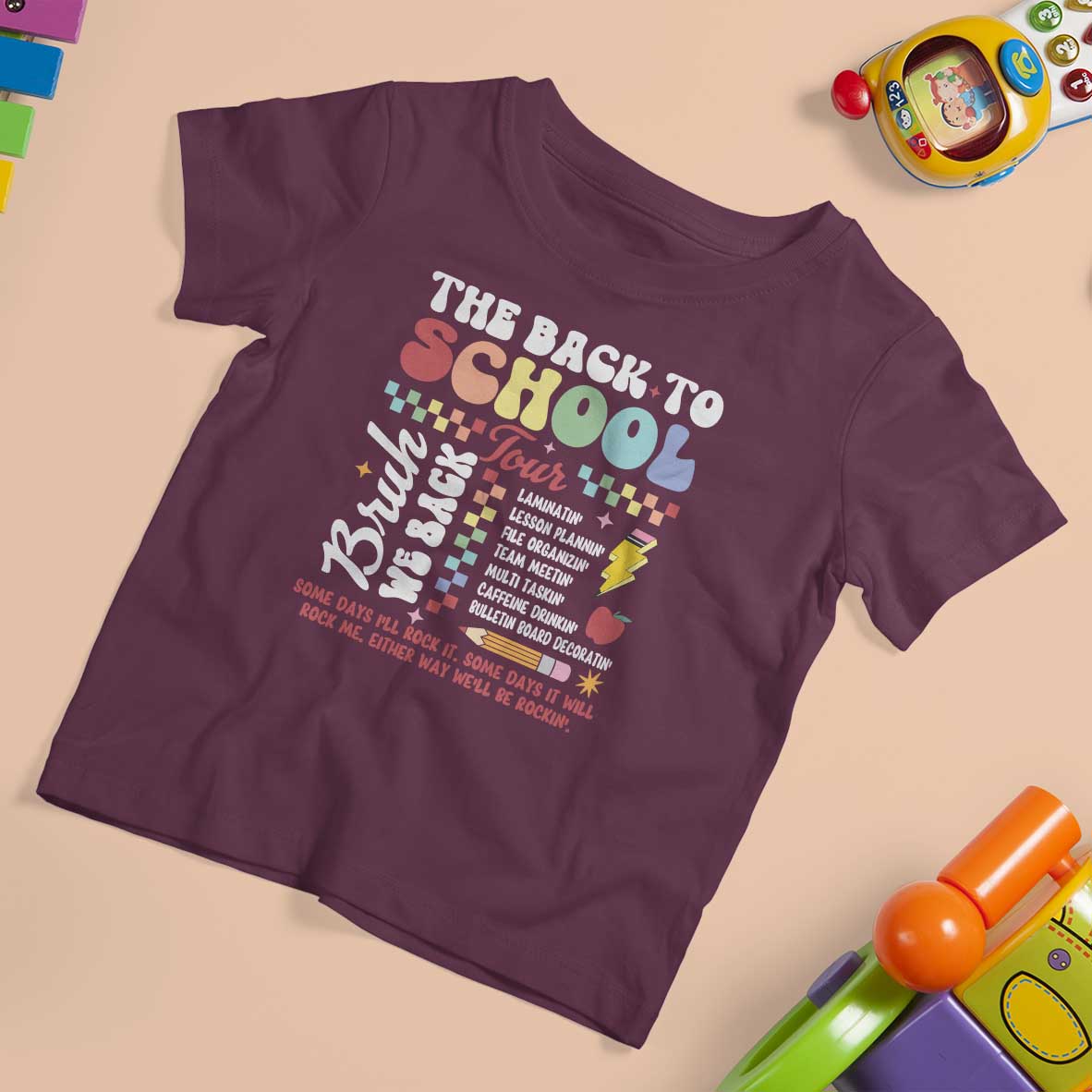 Funny The Back To School Tour T Shirt For Kid - Wonder Print Shop