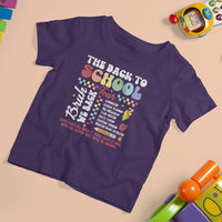 Funny The Back To School Tour T Shirt For Kid - Wonder Print Shop