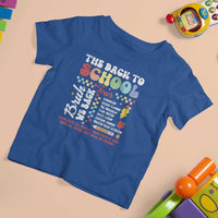 Funny The Back To School Tour T Shirt For Kid - Wonder Print Shop