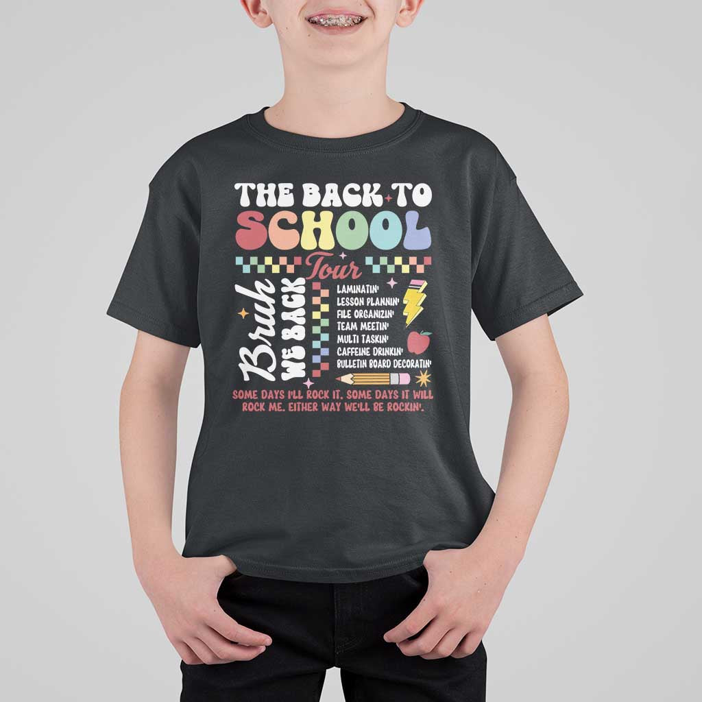 Funny The Back To School Tour T Shirt For Kid - Wonder Print Shop