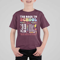 Funny The Back To School Tour T Shirt For Kid - Wonder Print Shop