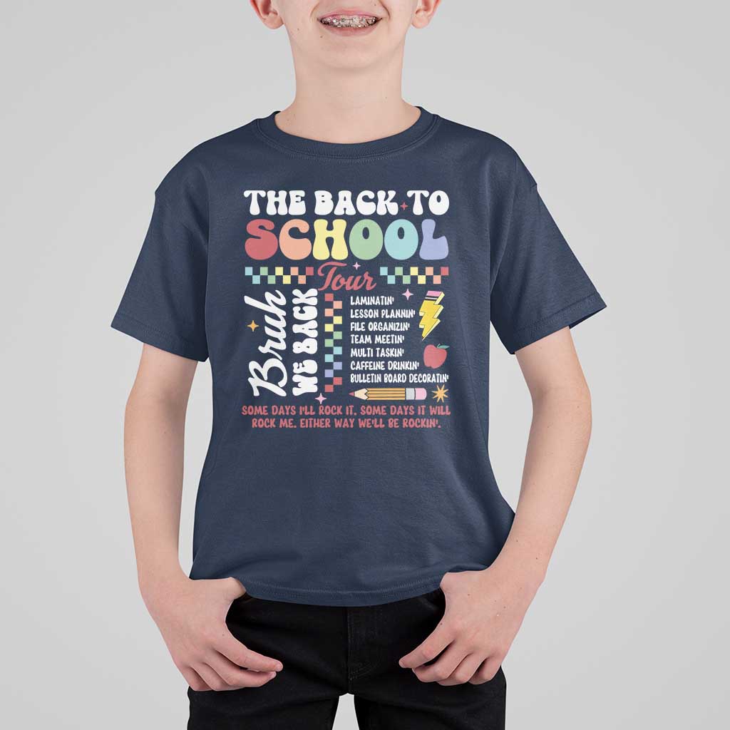 Funny The Back To School Tour T Shirt For Kid - Wonder Print Shop