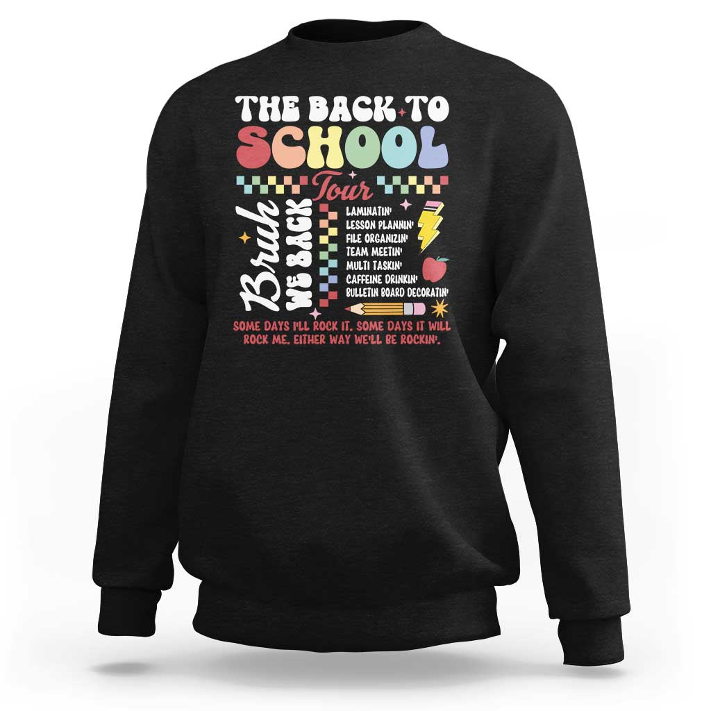 Funny The Back To School Tour Sweatshirt - Wonder Print Shop