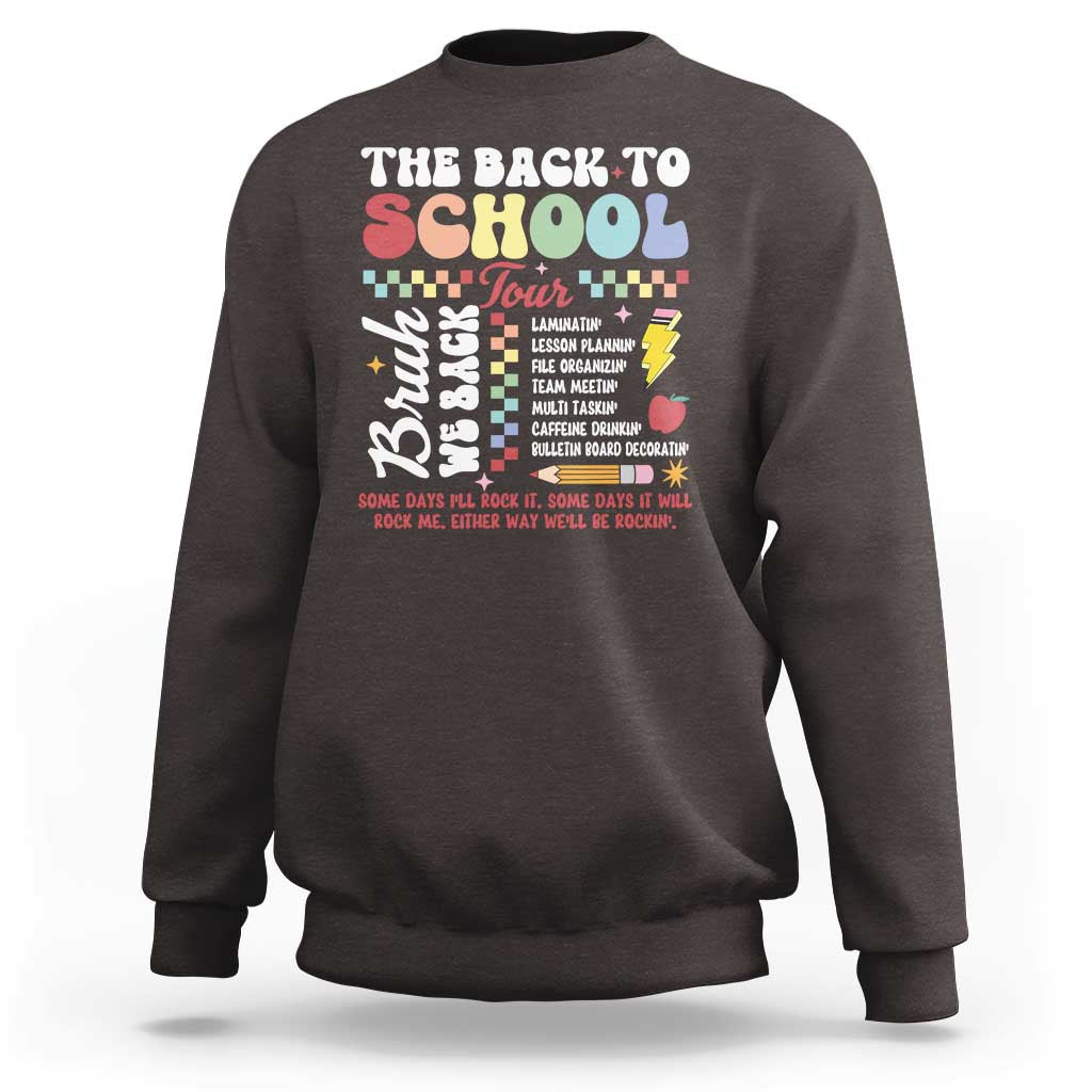 Funny The Back To School Tour Sweatshirt - Wonder Print Shop