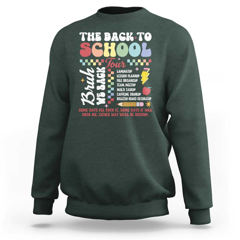 Funny The Back To School Tour Sweatshirt - Wonder Print Shop