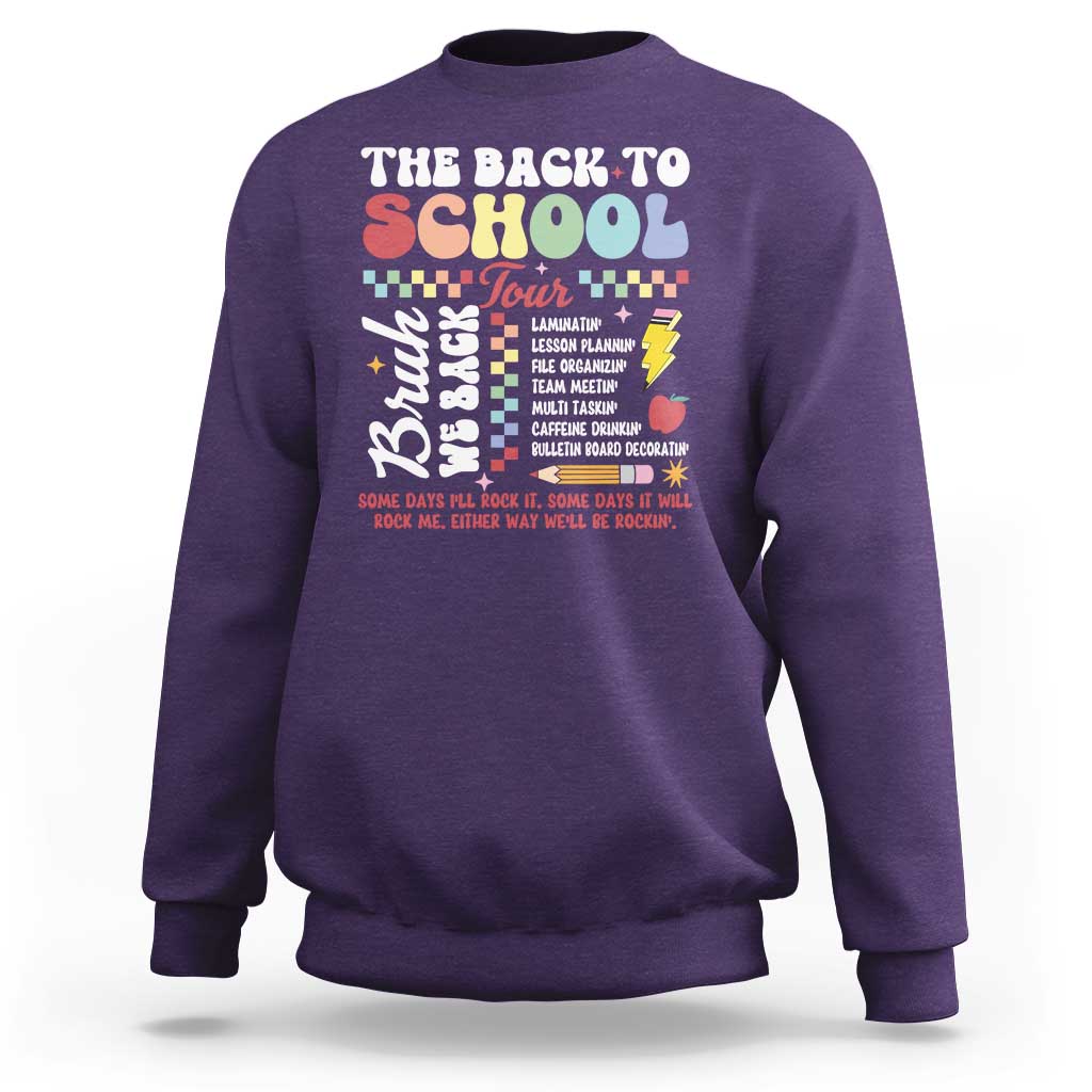 Funny The Back To School Tour Sweatshirt - Wonder Print Shop