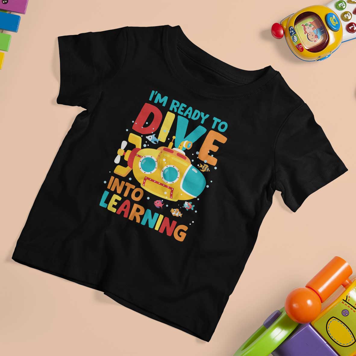 Funny Back To School Submarine T Shirt For Kid Ready To Dive Into Learning Ocean Lover - Wonder Print Shop
