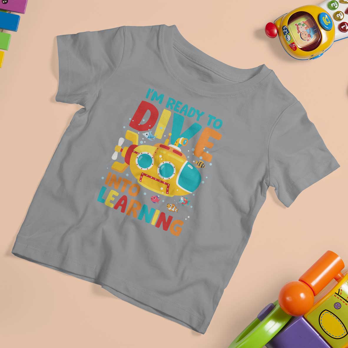 Funny Back To School Submarine T Shirt For Kid Ready To Dive Into Learning Ocean Lover - Wonder Print Shop