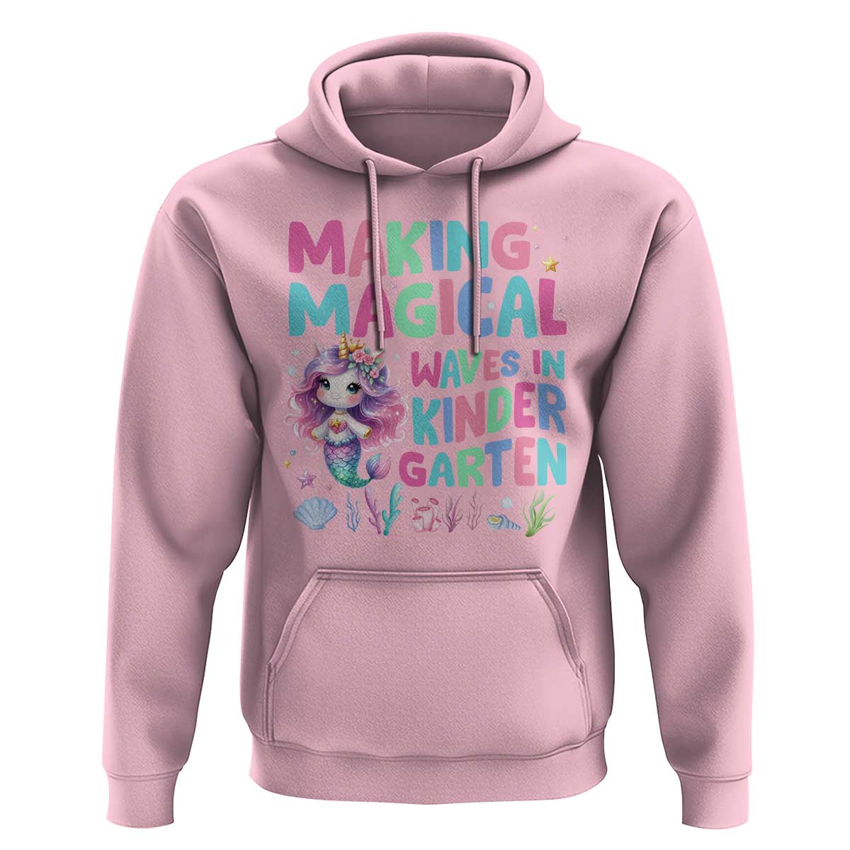 Kindergarten Mermaid Unicorn Hoodie Making Magical Waves In Kindergarten - Wonder Print Shop