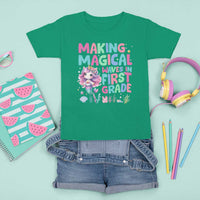 1st Grade Mermaid Unicorn T Shirt For Kid Making Magical Waves In First Grade - Wonder Print Shop