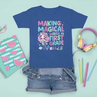 1st Grade Mermaid Unicorn T Shirt For Kid Making Magical Waves In First Grade - Wonder Print Shop