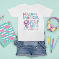 1st Grade Mermaid Unicorn T Shirt For Kid Making Magical Waves In First Grade - Wonder Print Shop