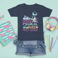 1st Grade Mermaid T Shirt For Kid Making Magical Waves In First Grade - Wonder Print Shop