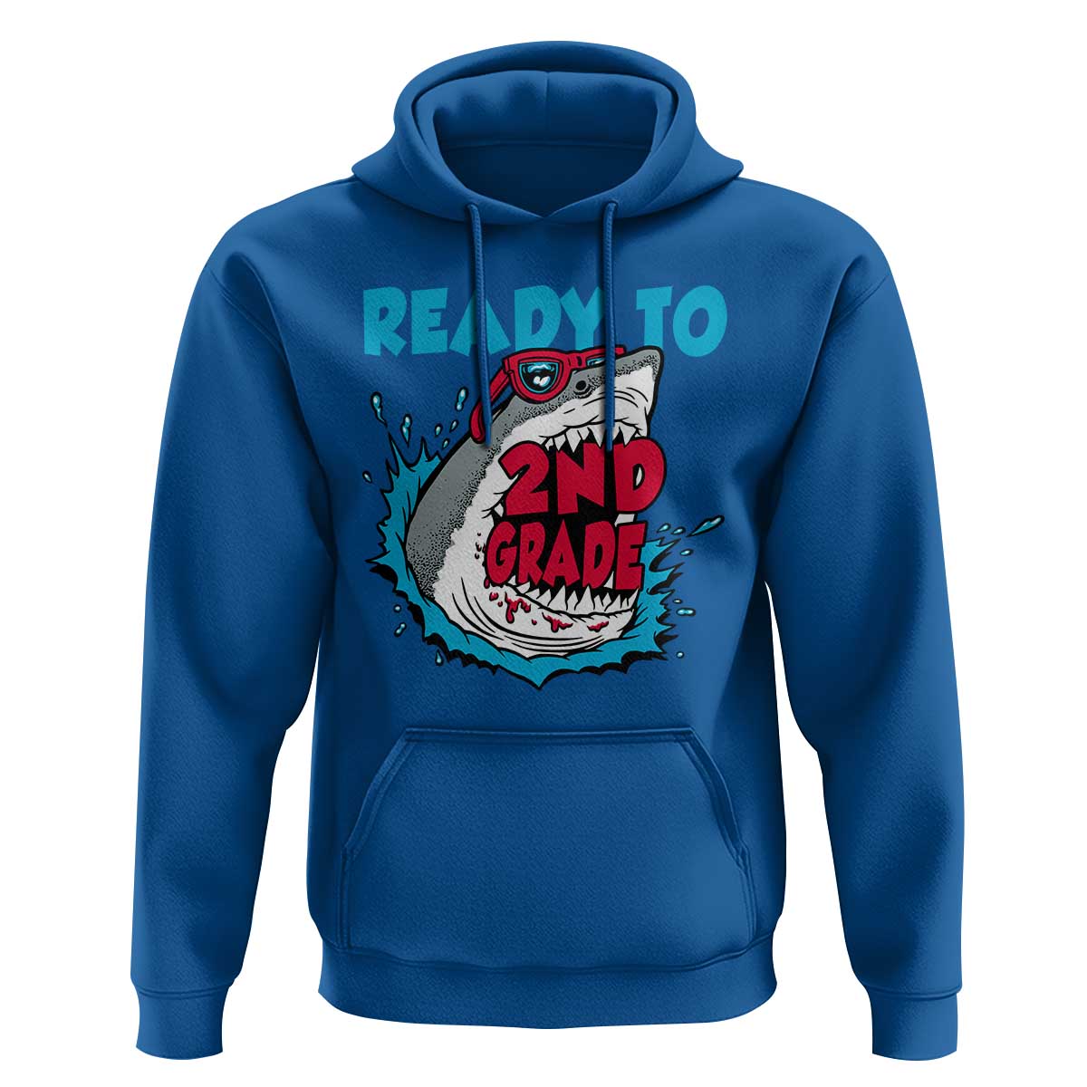 Funny Shark Ready To Attack 2nd Grade Hoodie - Wonder Print Shop