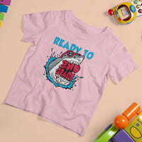 Funny Shark Ready To Attack 2nd Grade T Shirt For Kid - Wonder Print Shop