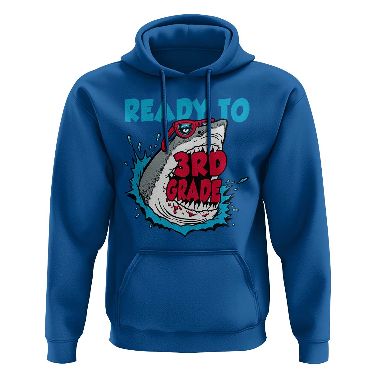 Funny Shark Ready To Attack 3rd Grade Hoodie - Wonder Print Shop