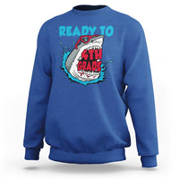 Funny Shark Ready To Attack 4th Grade Sweatshirt - Wonder Print Shop