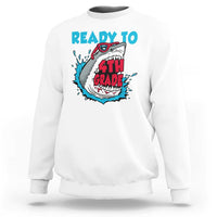 Funny Shark Ready To Attack 4th Grade Sweatshirt - Wonder Print Shop