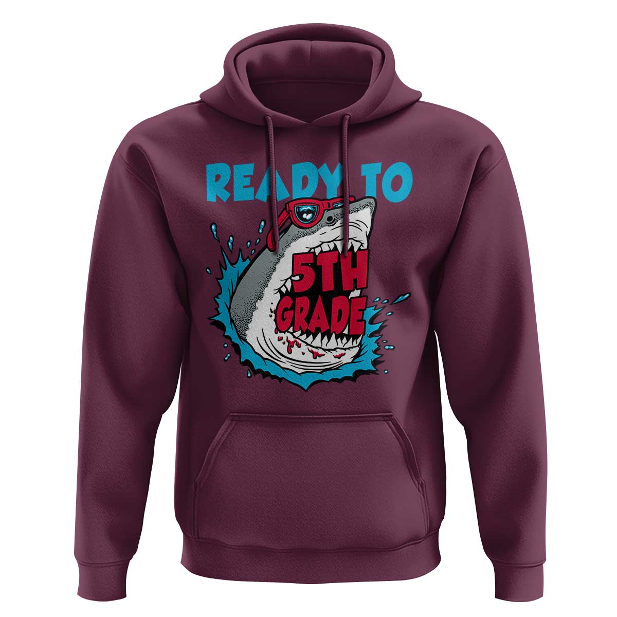 Funny Shark Ready To Attack 5th Grade Hoodie - Wonder Print Shop
