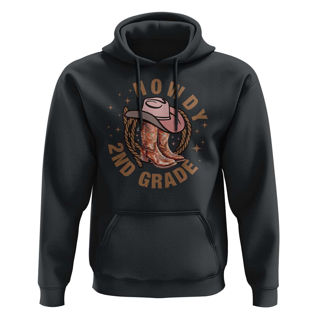 Funny Howdy 2nd Grade Cowboy Hoodie - Wonder Print Shop