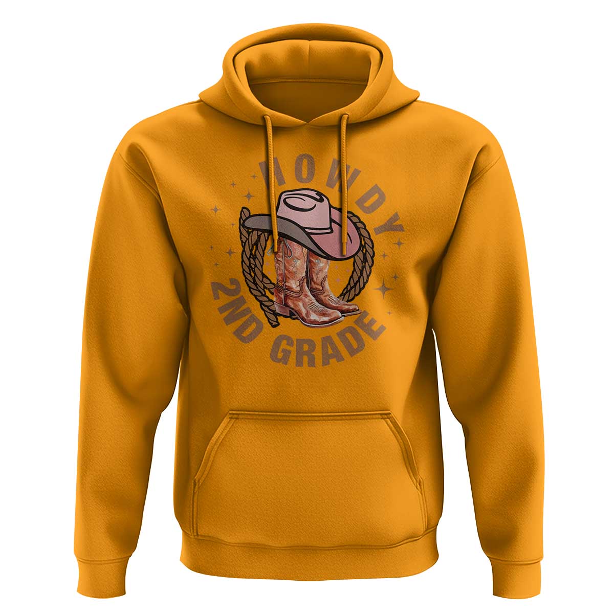 Funny Howdy 2nd Grade Cowboy Hoodie - Wonder Print Shop