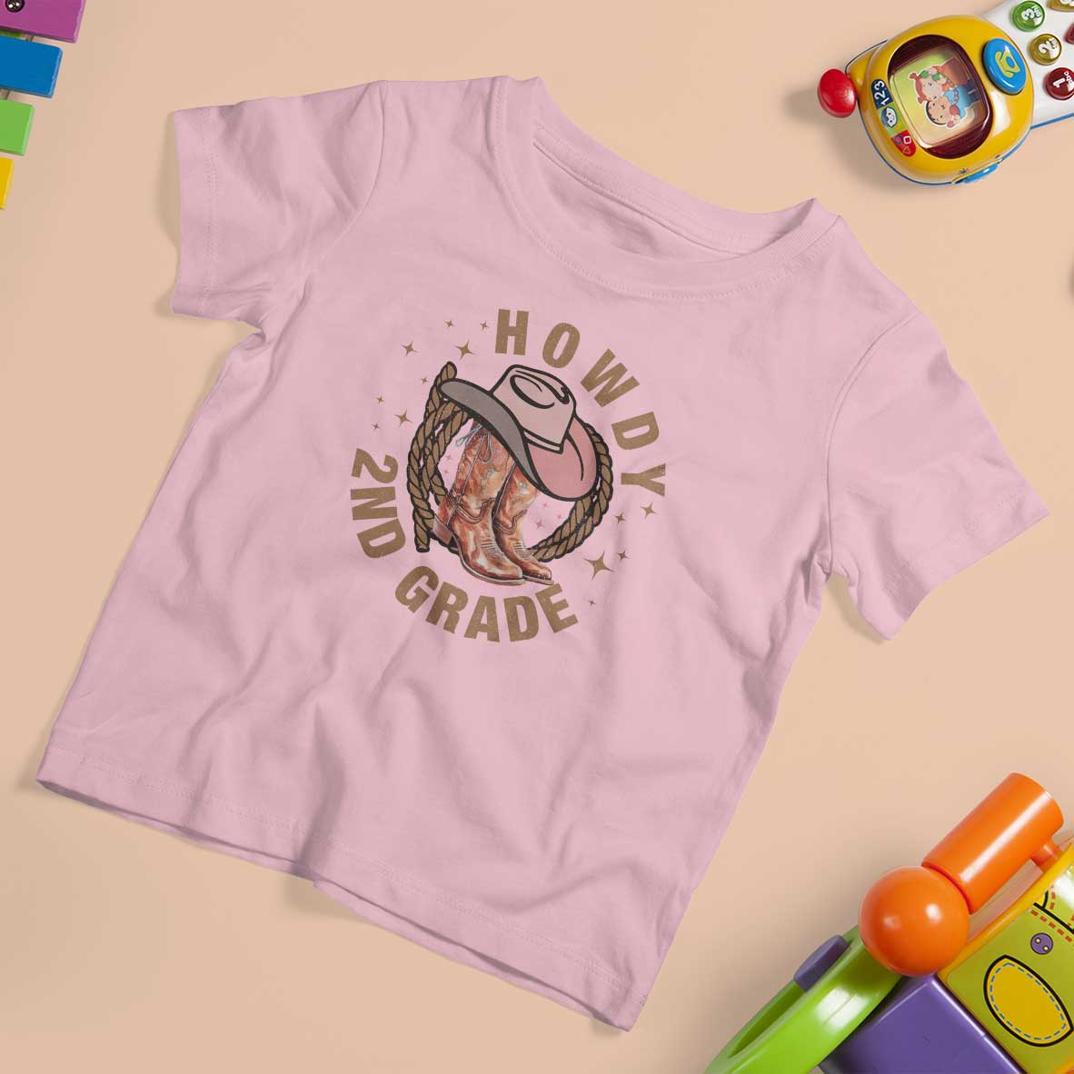 Funny Howdy 2nd Grade Cowboy T Shirt For Kid - Wonder Print Shop