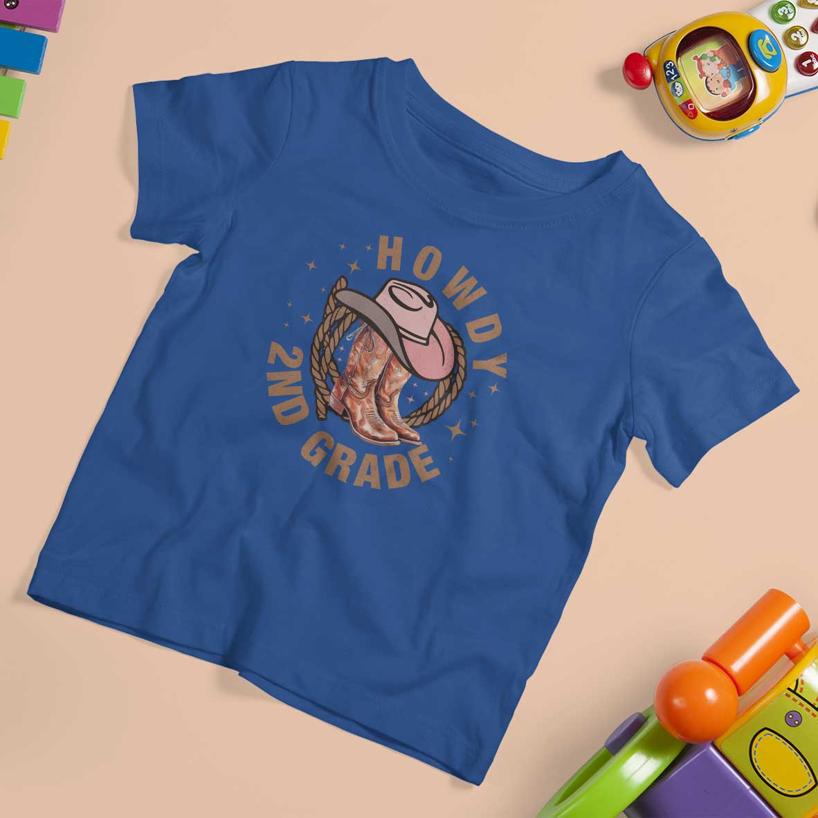 Funny Howdy 2nd Grade Cowboy T Shirt For Kid - Wonder Print Shop