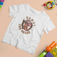 Funny Howdy 2nd Grade Cowboy T Shirt For Kid - Wonder Print Shop