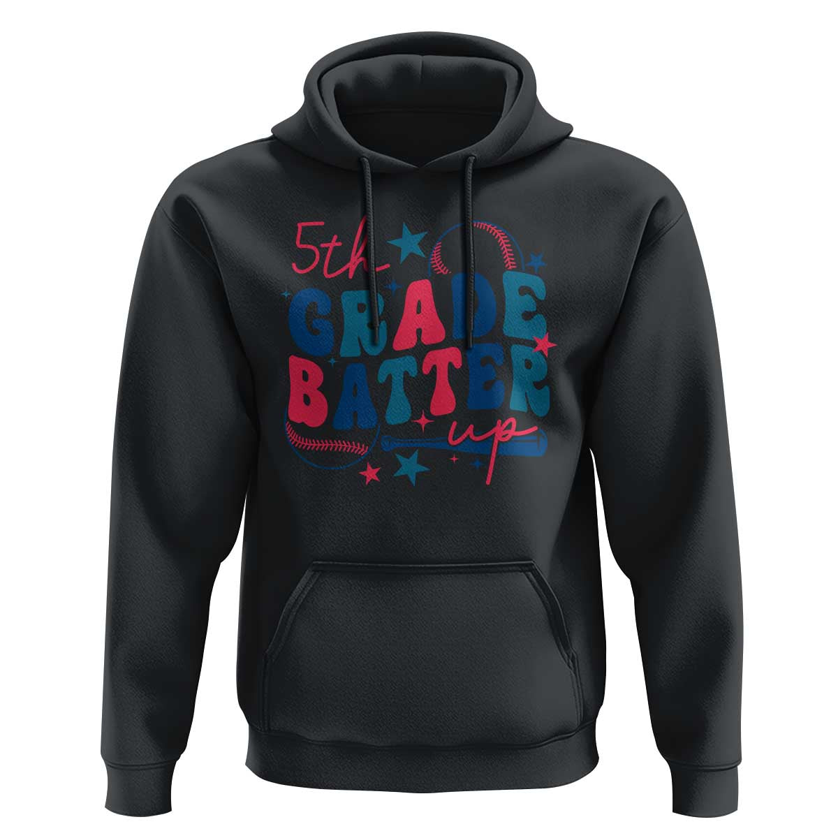 5th Grade Baseball Player Hoodie Batter Up Back To School - Wonder Print Shop