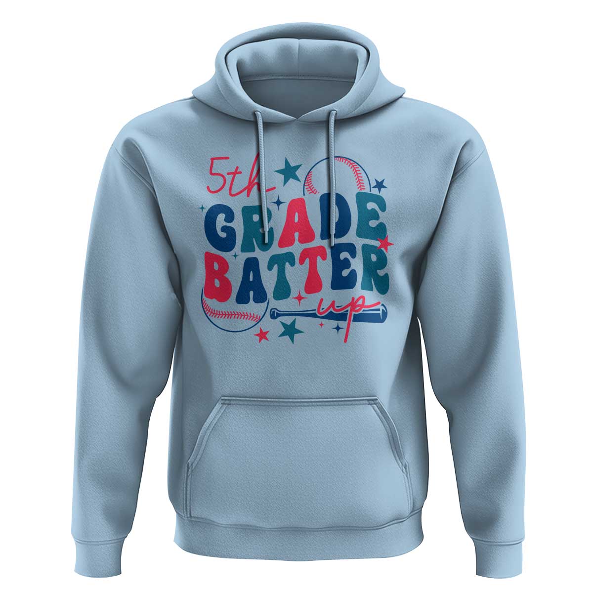 5th Grade Baseball Player Hoodie Batter Up Back To School - Wonder Print Shop