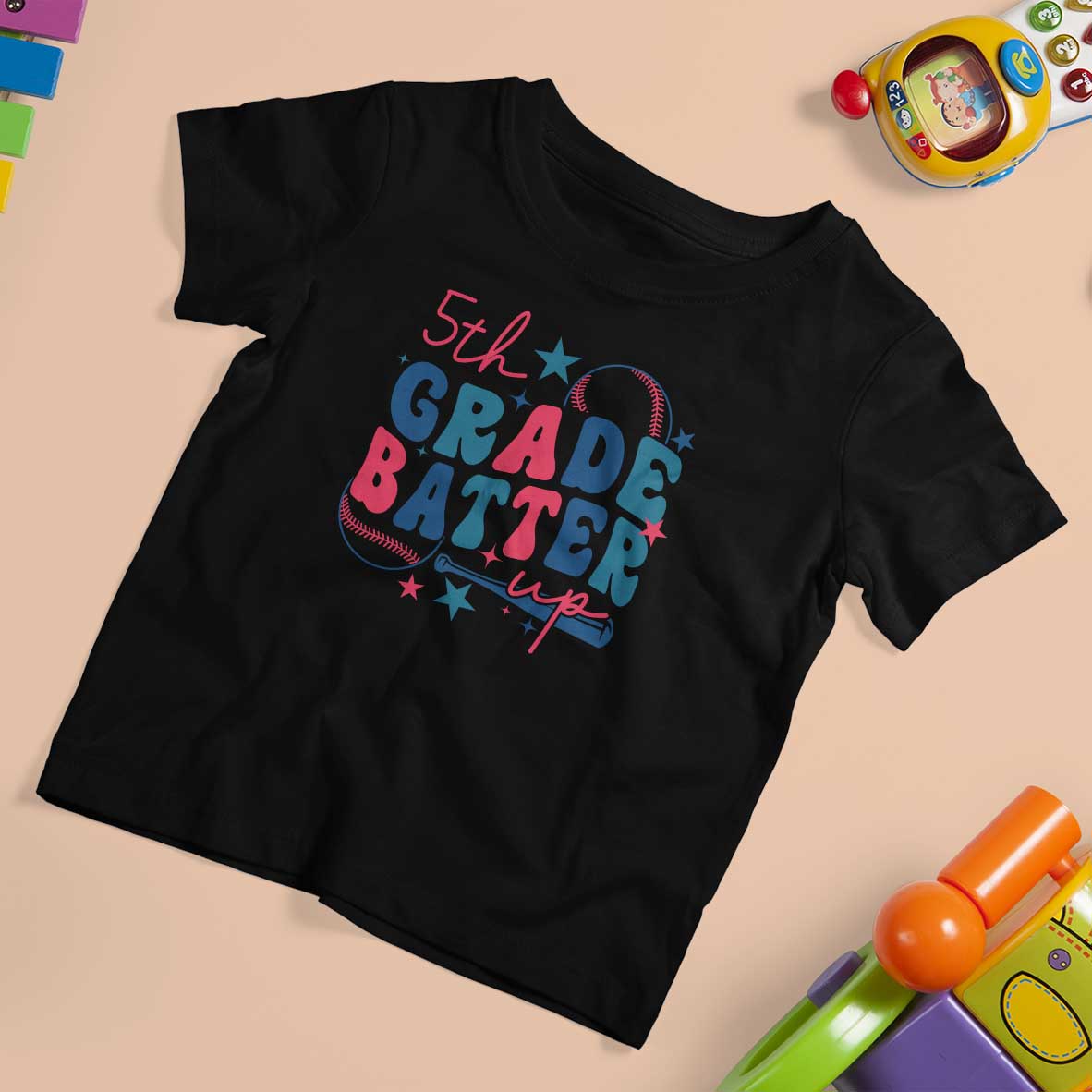 5th Grade Baseball Player T Shirt For Kid Batter Up Back To School - Wonder Print Shop