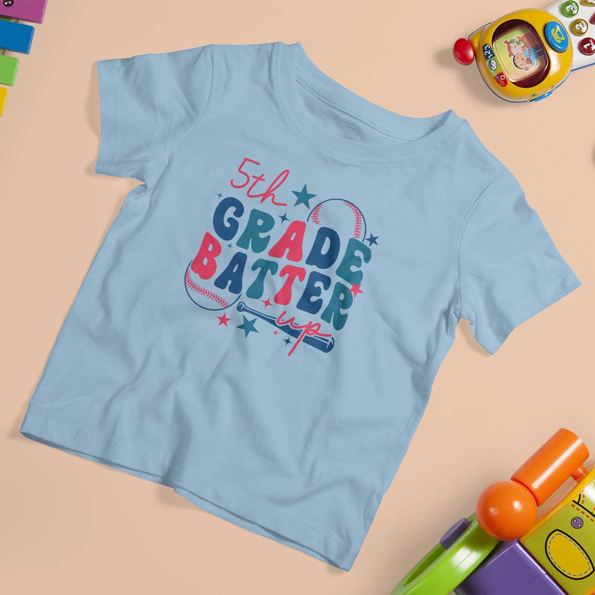 5th Grade Baseball Player T Shirt For Kid Batter Up Back To School - Wonder Print Shop
