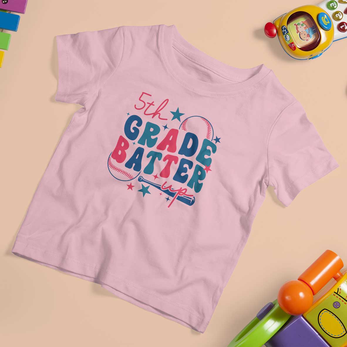 5th Grade Baseball Player T Shirt For Kid Batter Up Back To School - Wonder Print Shop