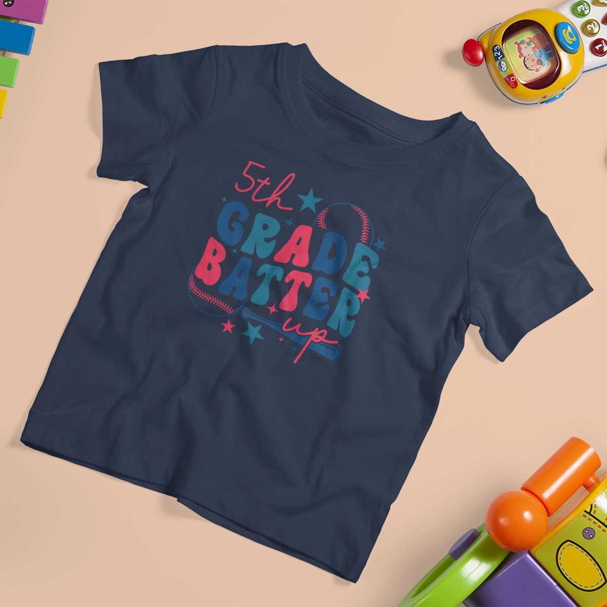 5th Grade Baseball Player T Shirt For Kid Batter Up Back To School - Wonder Print Shop