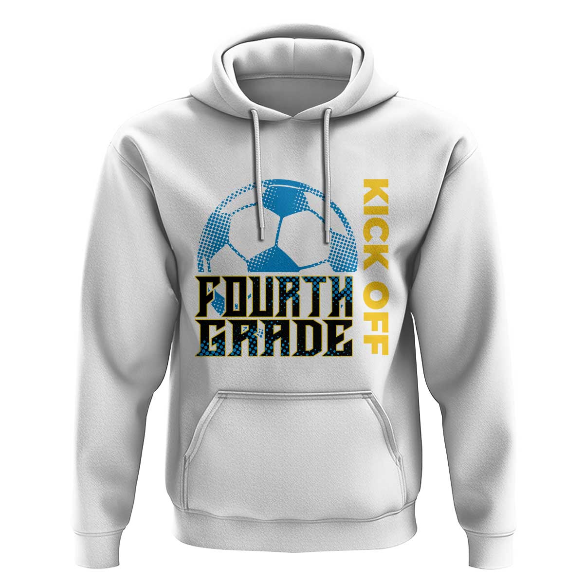 4th Grade Soccer Player Hoodie Ready To Kick Off Fourth Grade - Wonder Print Shop